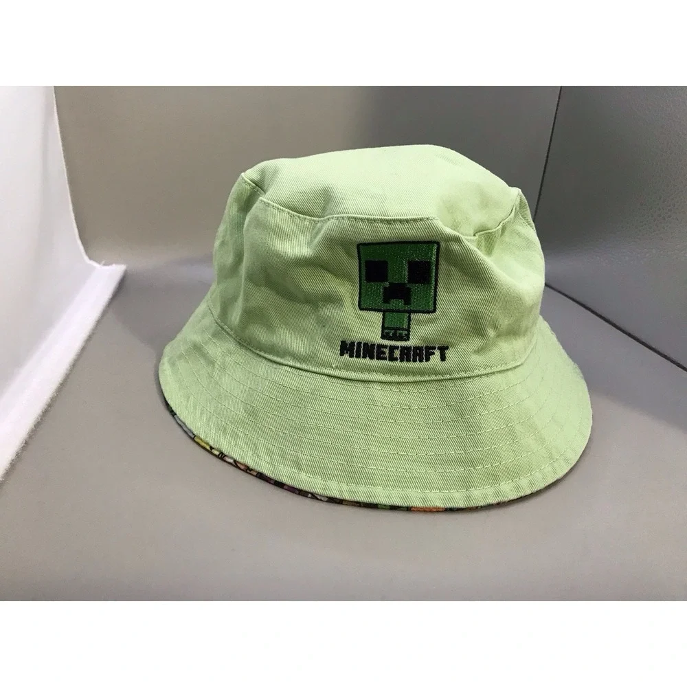 Kids‎ Unisex Mojang Green Reversible Minecraft Bucket Hat